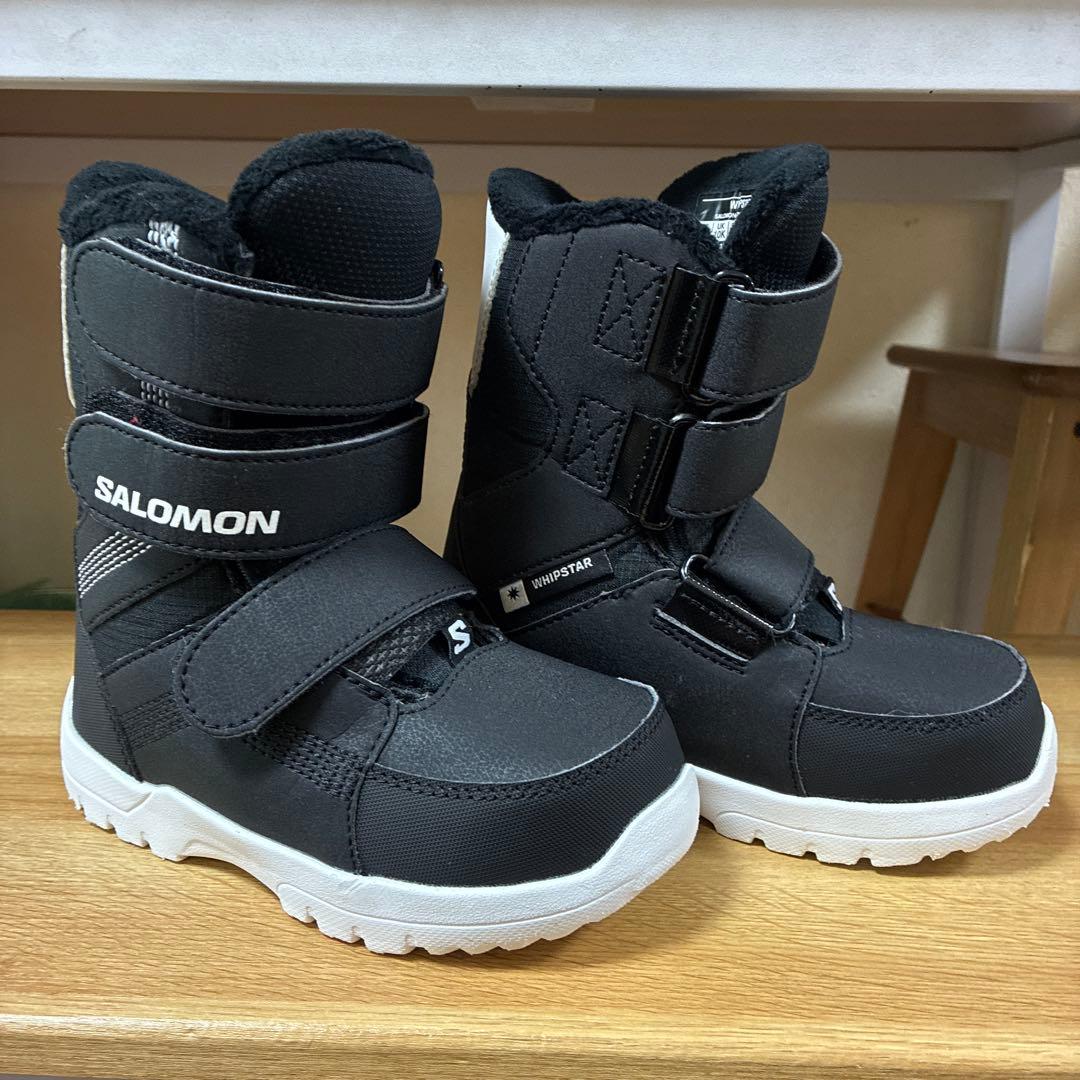 SALOMON 子ども用スノーボードブーツ ブラック