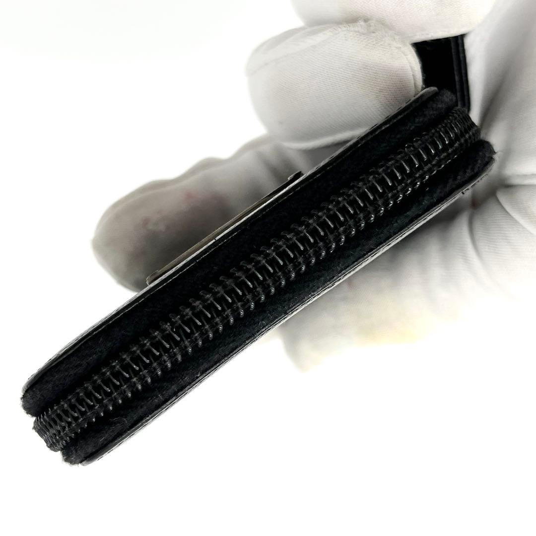 PRADA ケース　小銭入れ　サフィアーノレザー　三角ロゴ　ブラック