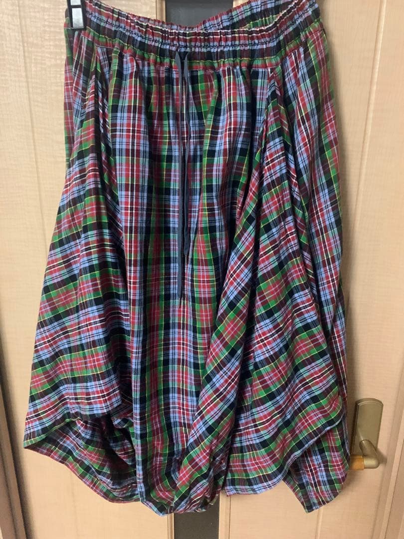 vivienne Westwoodタータンチェックアシンメトリーギャザースカート