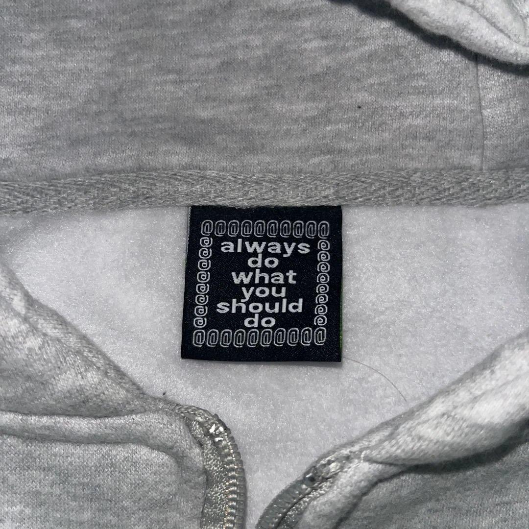 always do what you should do ジップパーカ