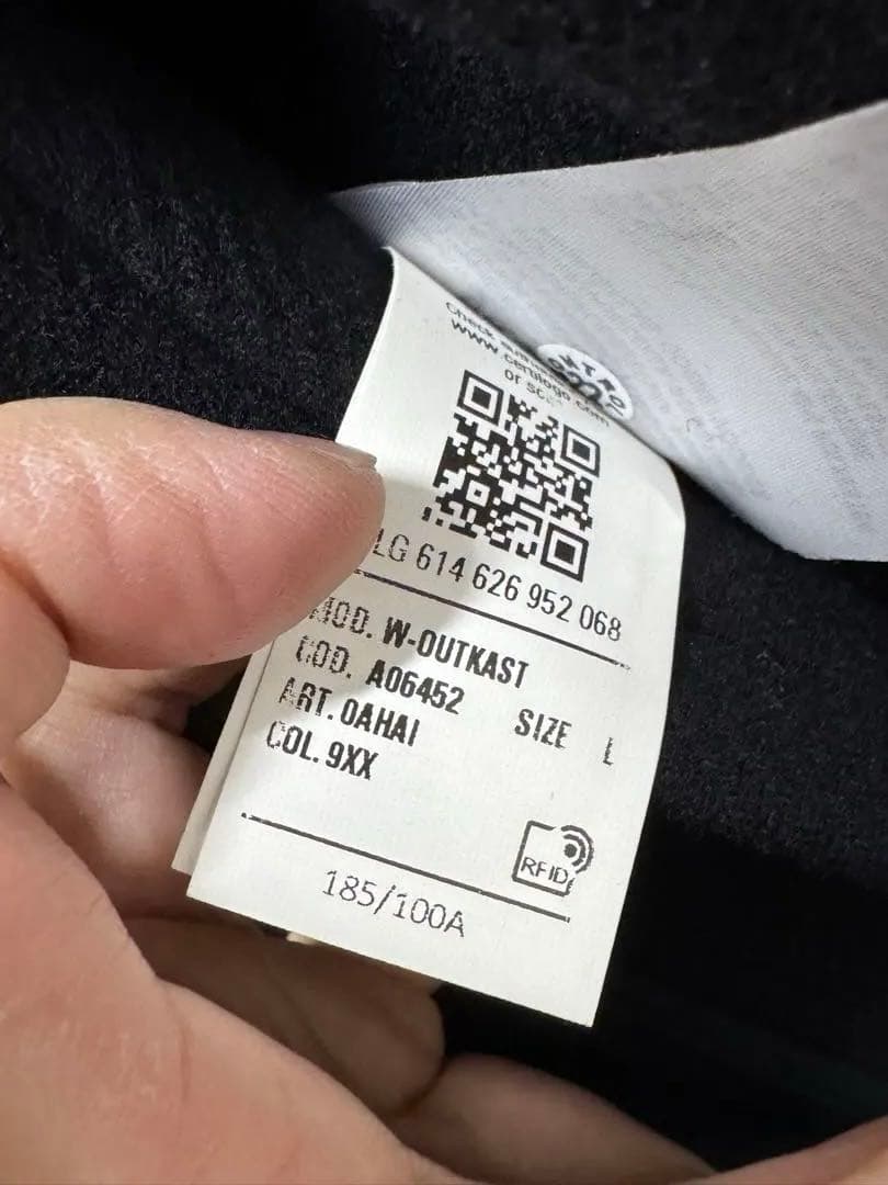 DIESEL 黒 ダブルブレスト チェスターコート　サイズL