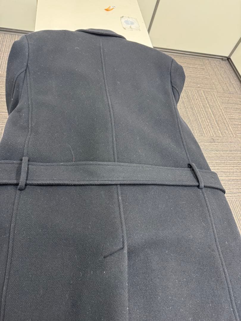 DIESEL 黒 ダブルブレスト チェスターコート　サイズL