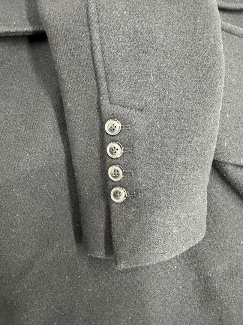 DIESEL 黒 ダブルブレスト チェスターコート　サイズL