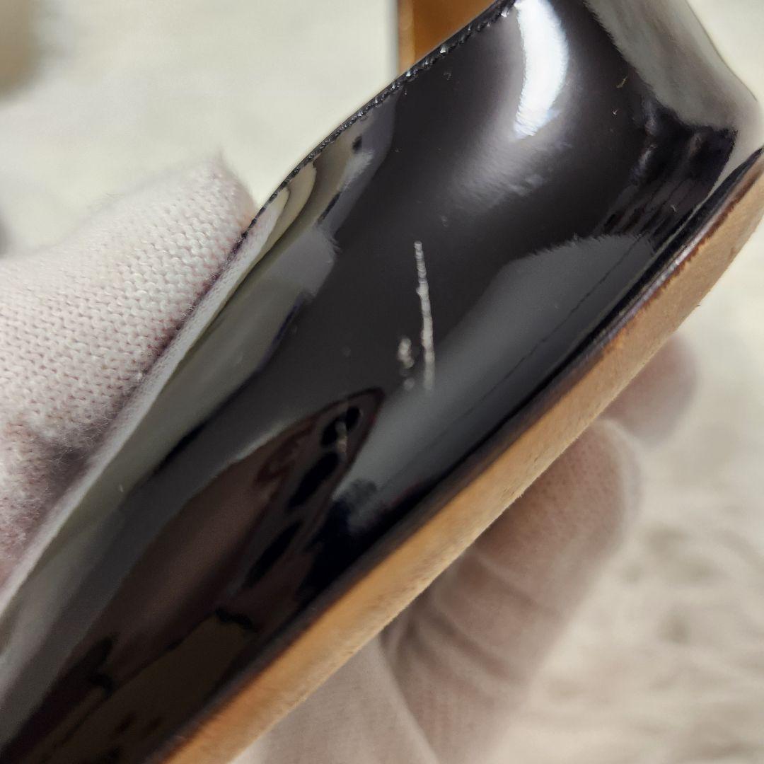 MANOLO BLAHNIK ブラック ハイヒール　エナメル　パンプス