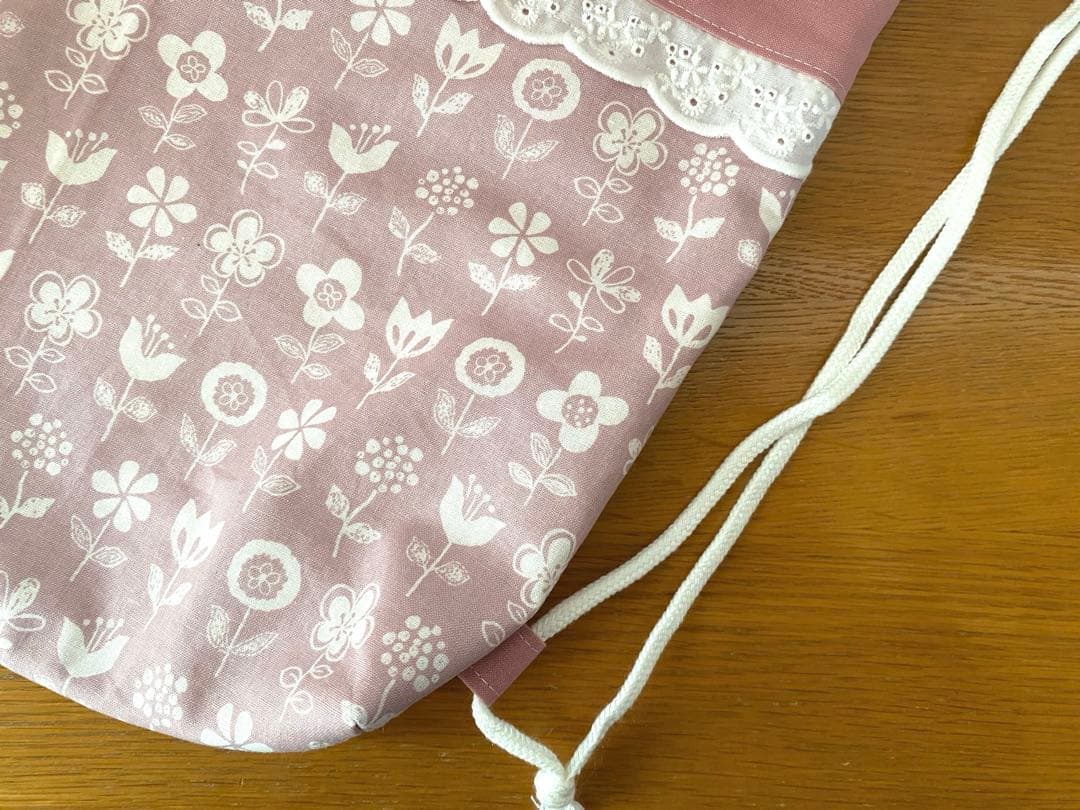 リクエスト品　ハンドメイド　入園入学準備　8点セット　手書き風花柄