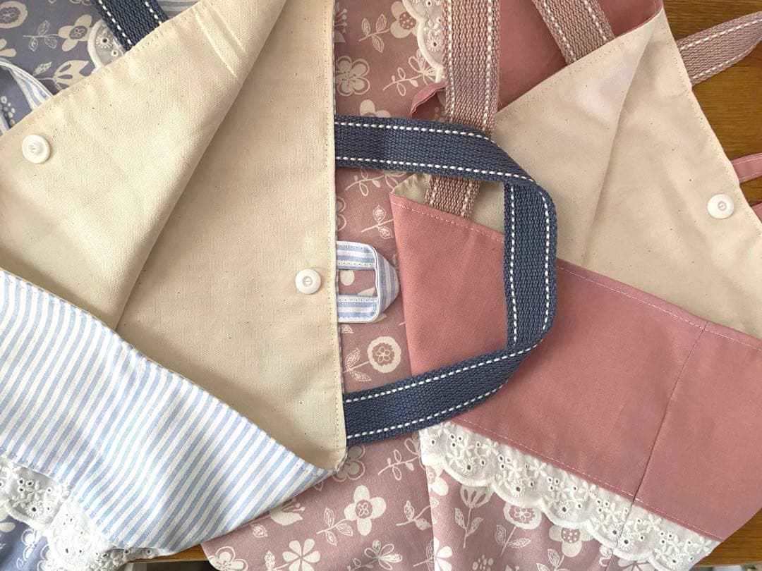 リクエスト品　ハンドメイド　入園入学準備　8点セット　手書き風花柄