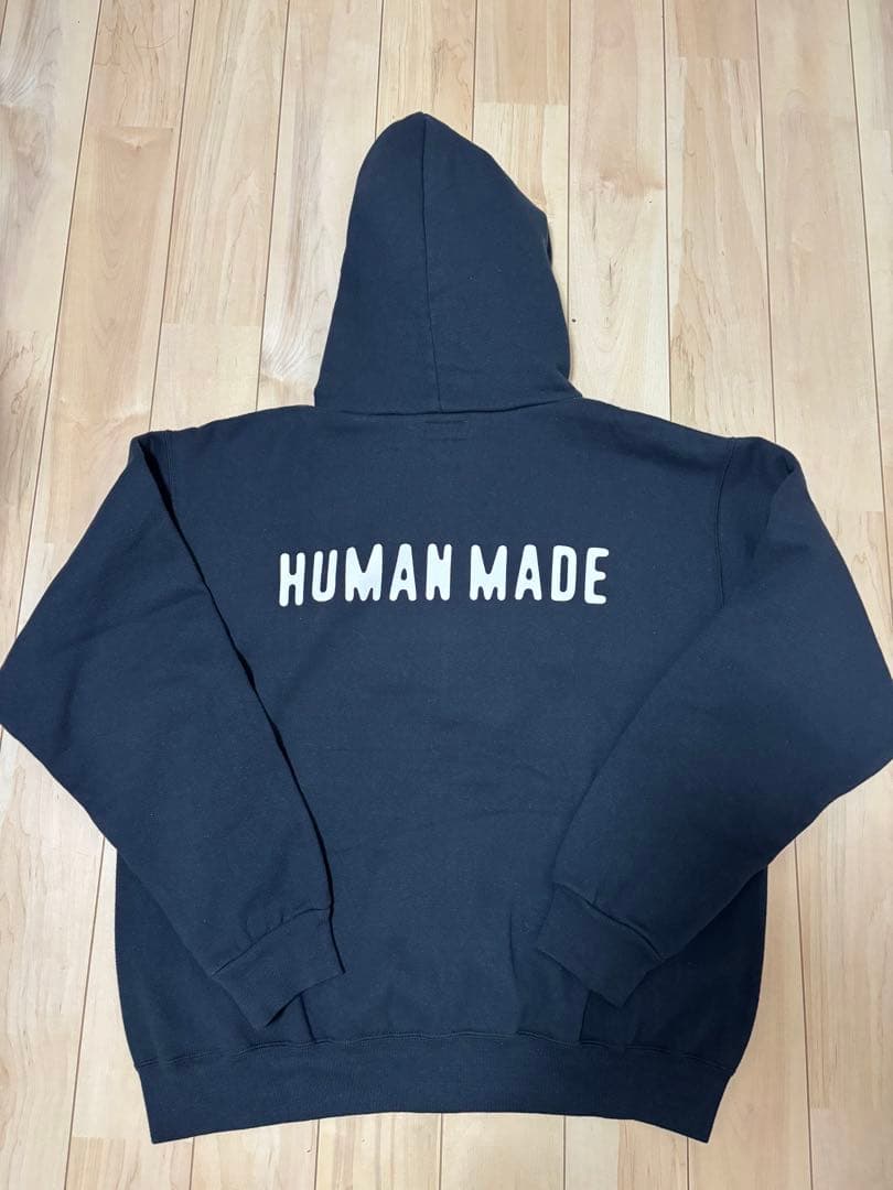 HUMAN MADE ネイビー パーカー