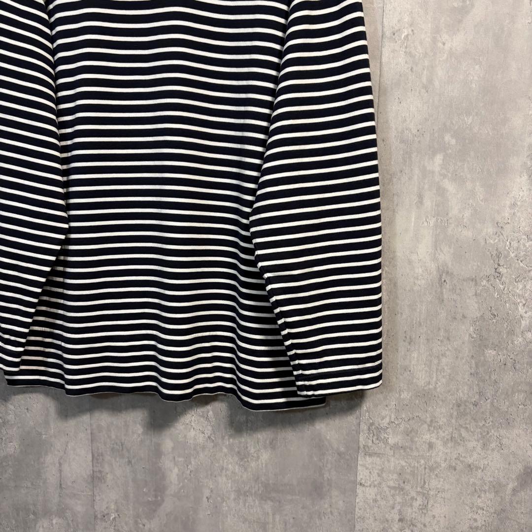 MARKAWAREボーダーカットソー1ロンT 2023SS オーガニックコットン