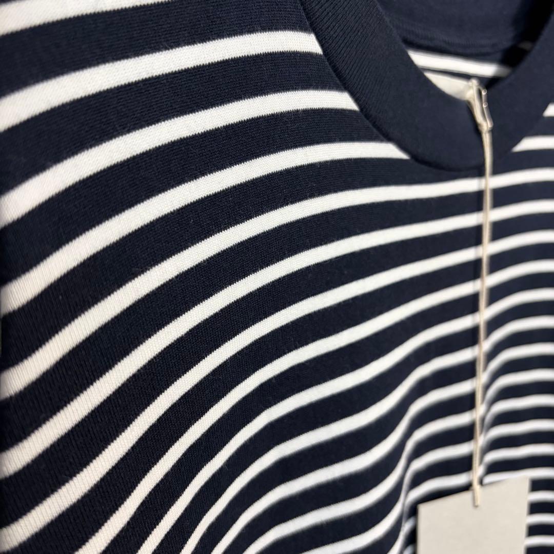 MARKAWAREボーダーカットソー1ロンT 2023SS オーガニックコットン