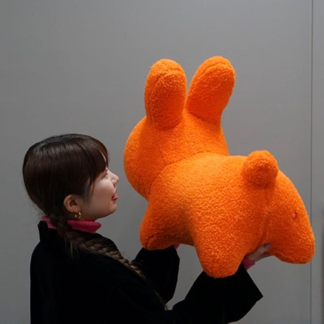 ビームス別注idesブルーナボンボンふわモコラビット