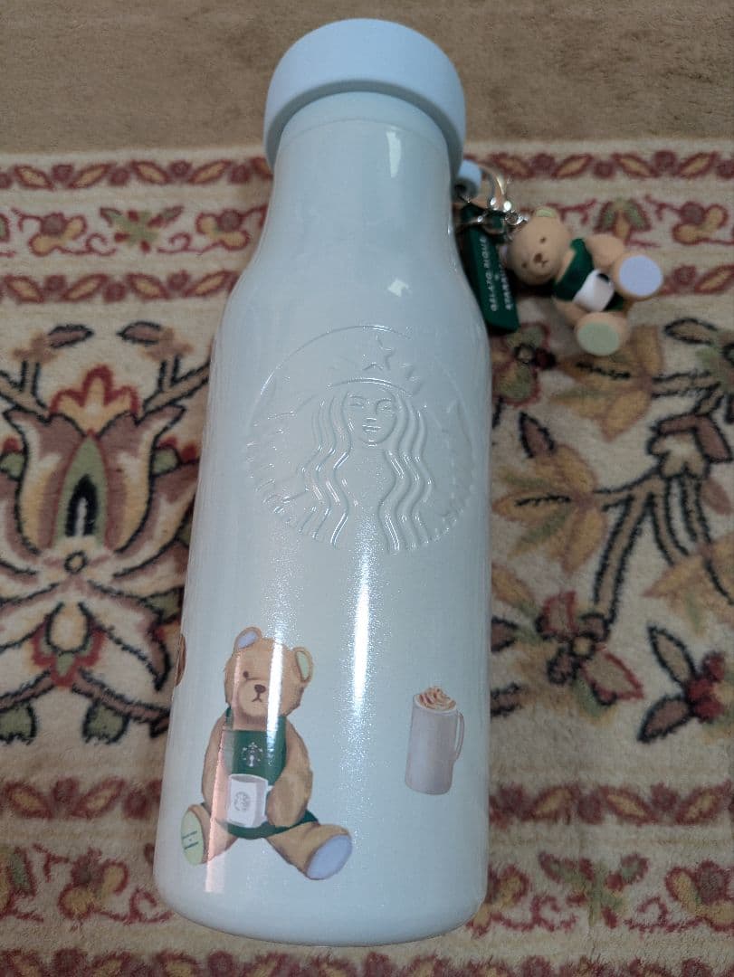 スタバ✕ジェラピケ　ステンレスボトル　ミントグリーン