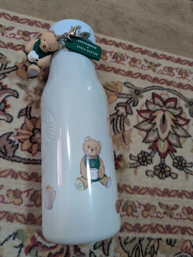 スタバ✕ジェラピケ　ステンレスボトル　ミントグリーン