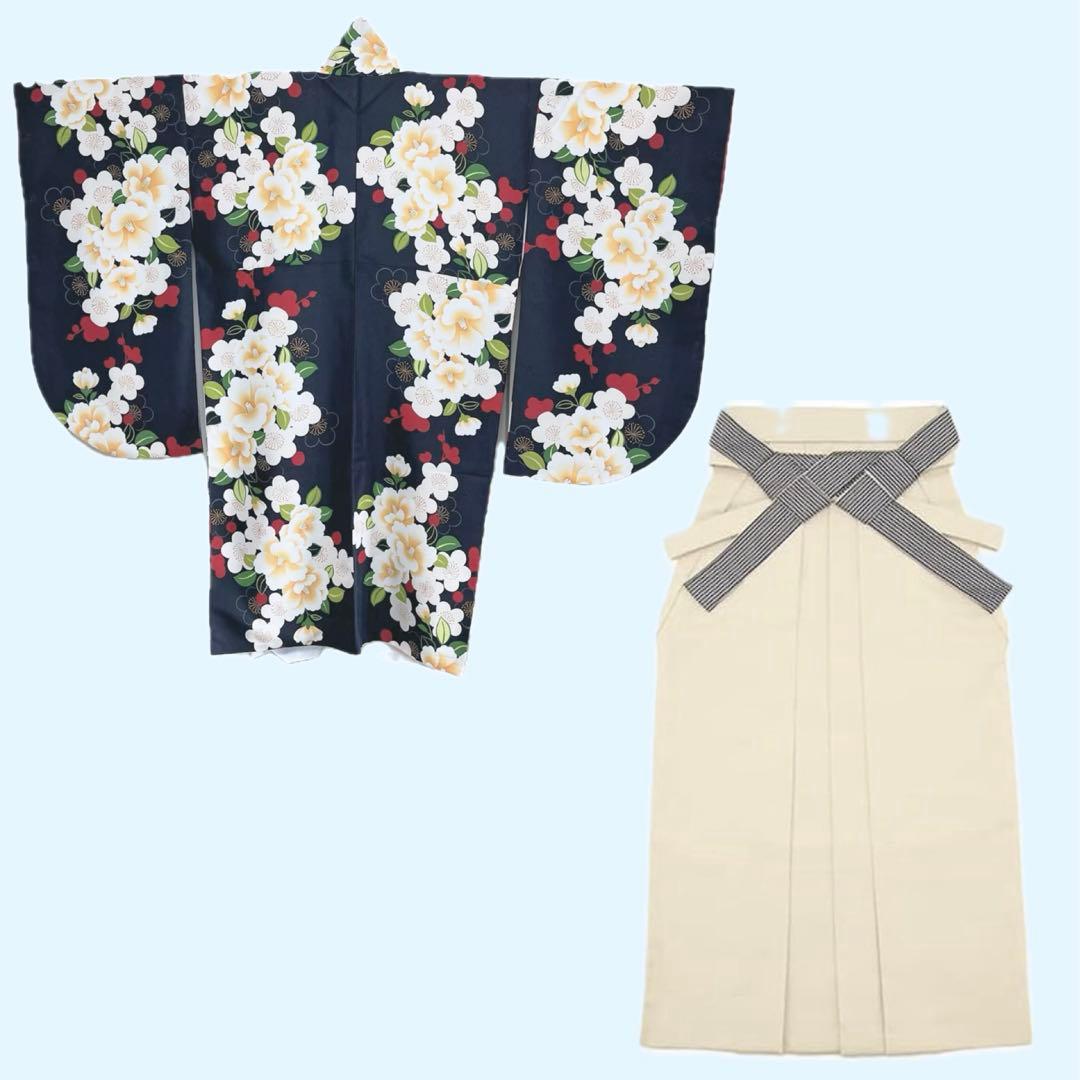 [SOUBIEN] 着物＆袴（袴試着のみ・襦袢クリーニング済）160-170㎝