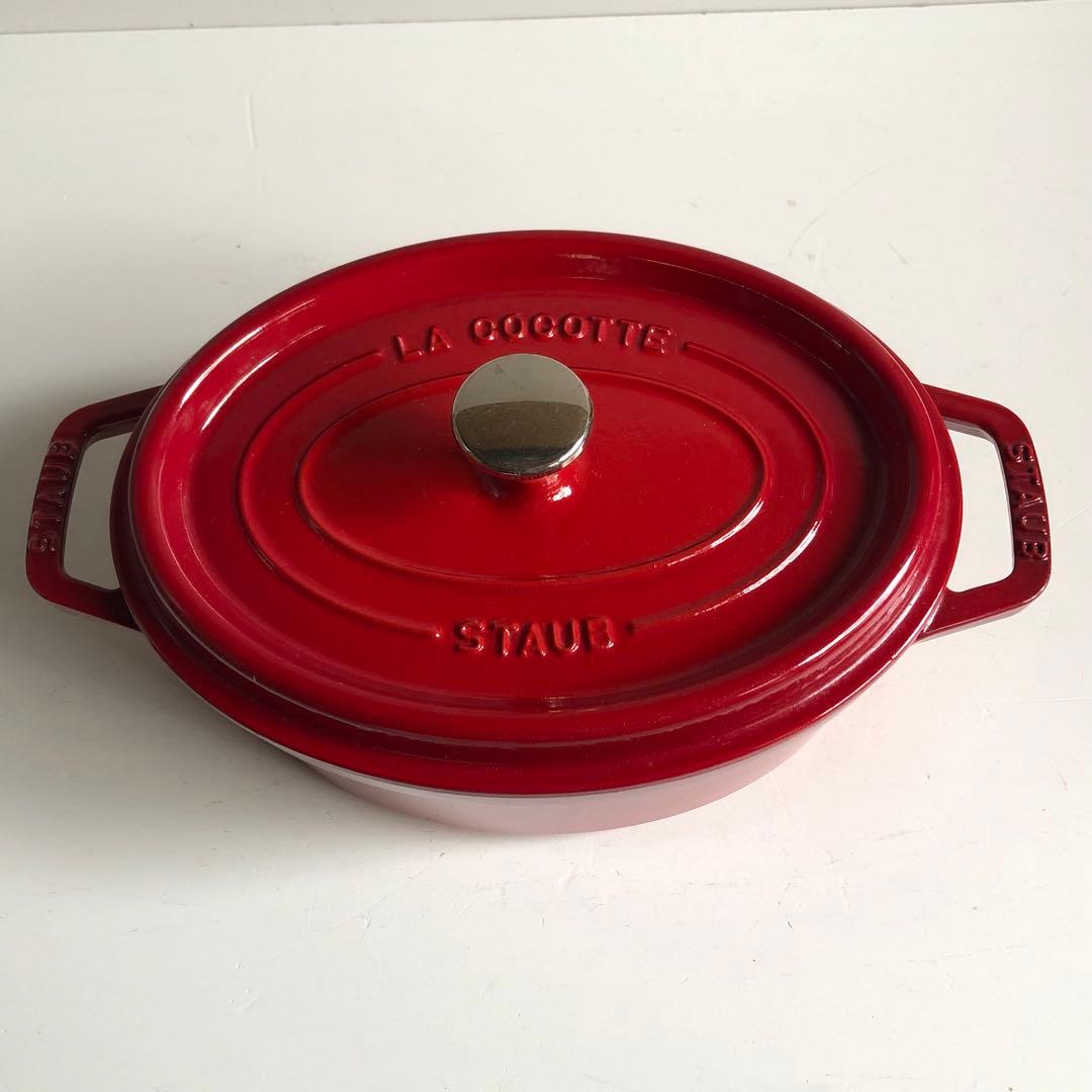 STAUB ラ・ココット オーバル 23cm チェリーレッド