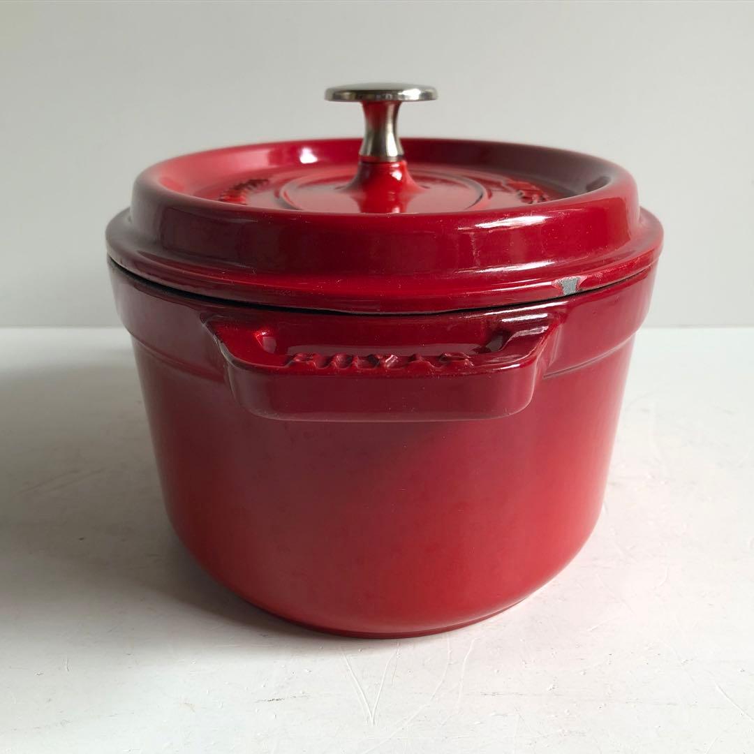 STAUB ラ・ココット オーバル 23cm チェリーレッド