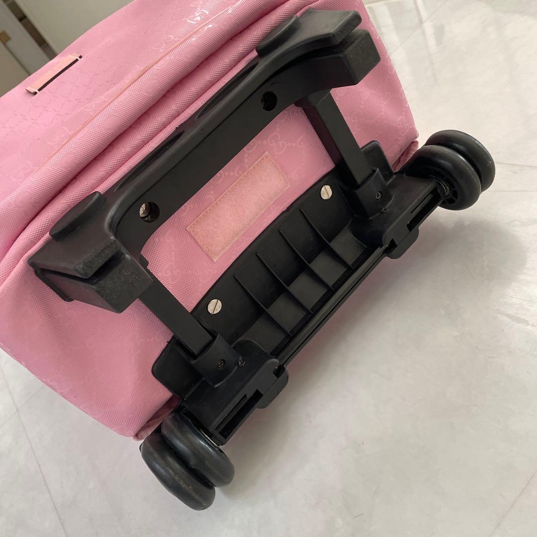 機内持込可GGキャンパスレザーGUCCIチルドレン♡キャリー✖️リュックピンク