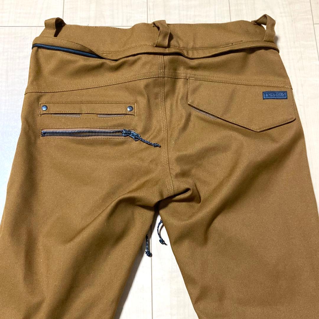 未使用級✨VOLCOM ボルコム スノーボードウェア スノボ パンツ S 茶
