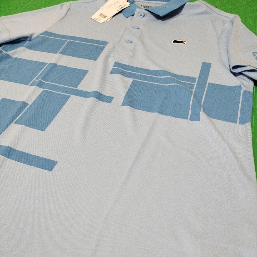 新品　LACOSTE　ラコステ　ノバクジョコビッチモデル　ポロシャツ 水色