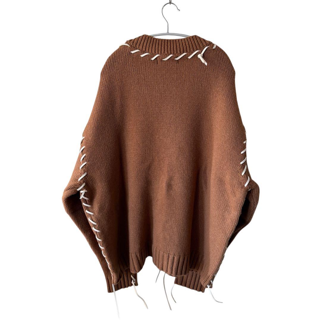 DISCOVERD ルーピング　ニット　カーディガン　ルーピング　ブラウン