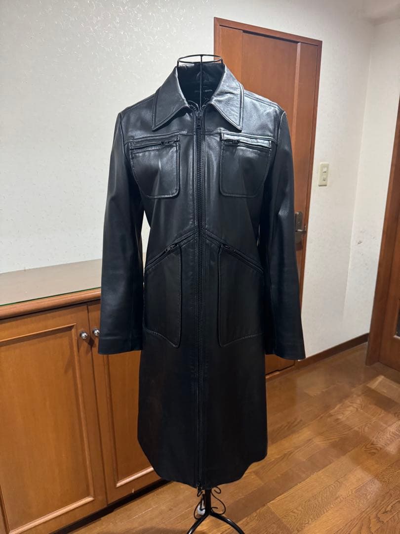 限定値下げ【激レア】DKNY JEANS ラムレザー ロングコート