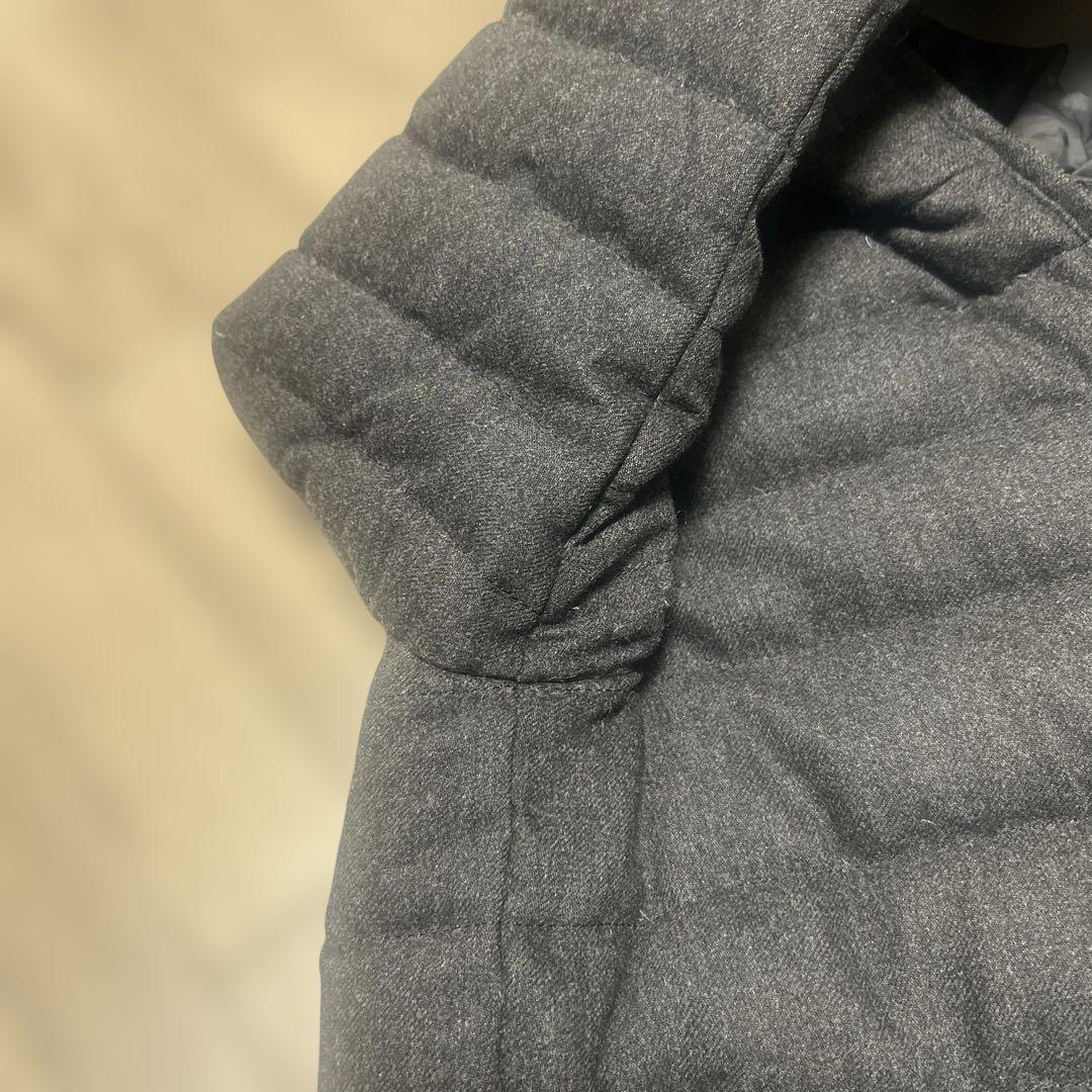 DUVETICA ダウンジャケット　ショート丈　チャコールグレー　切替　42