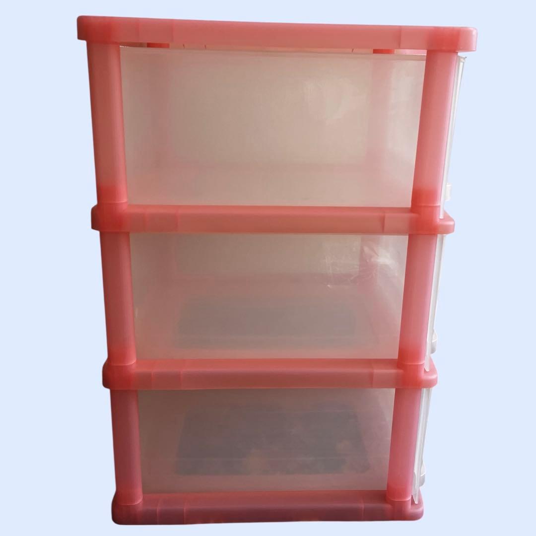 希少　ハローキティ　顔花　3段スライドファミリーケース　3段チェスト SLW30