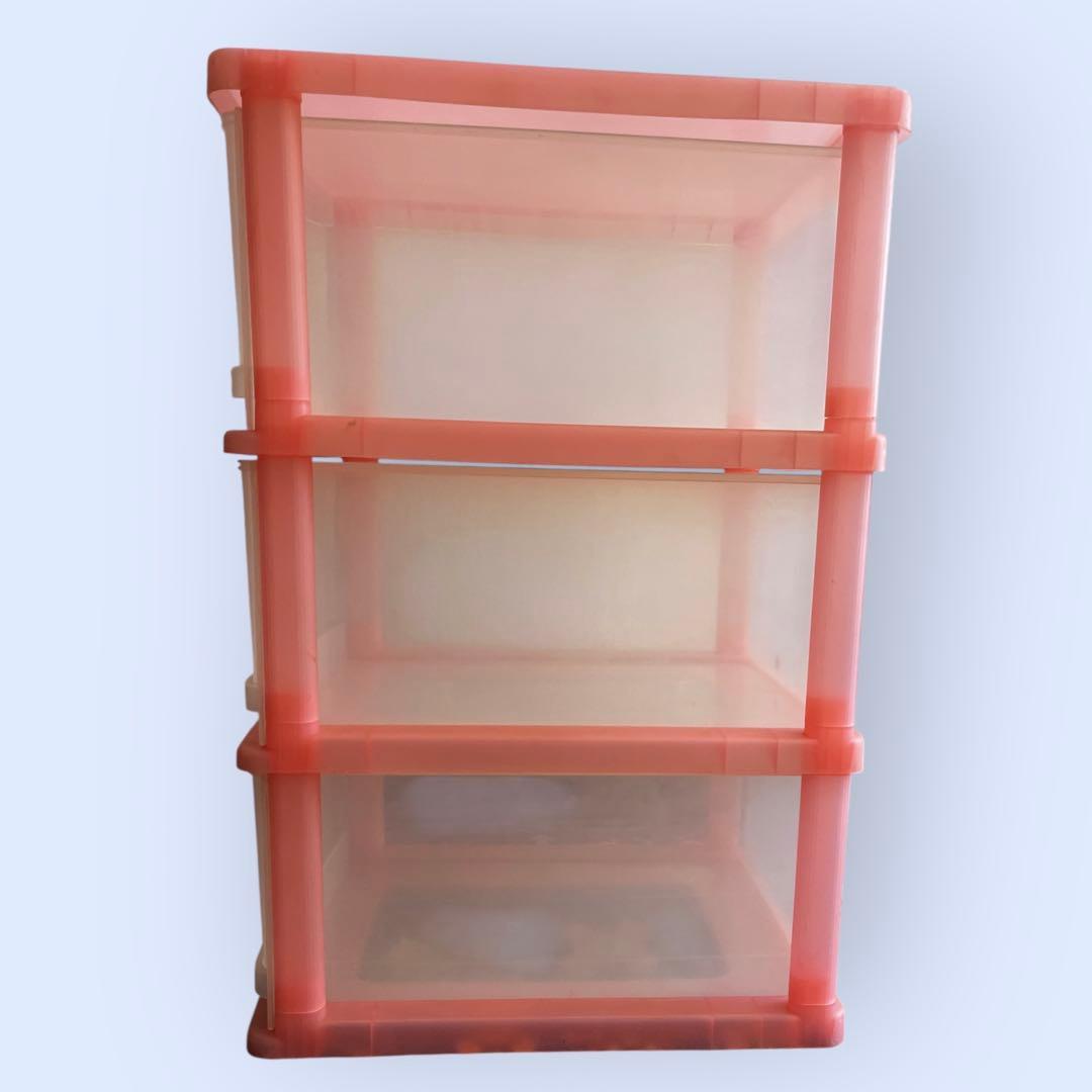 希少　ハローキティ　顔花　3段スライドファミリーケース　3段チェスト SLW30