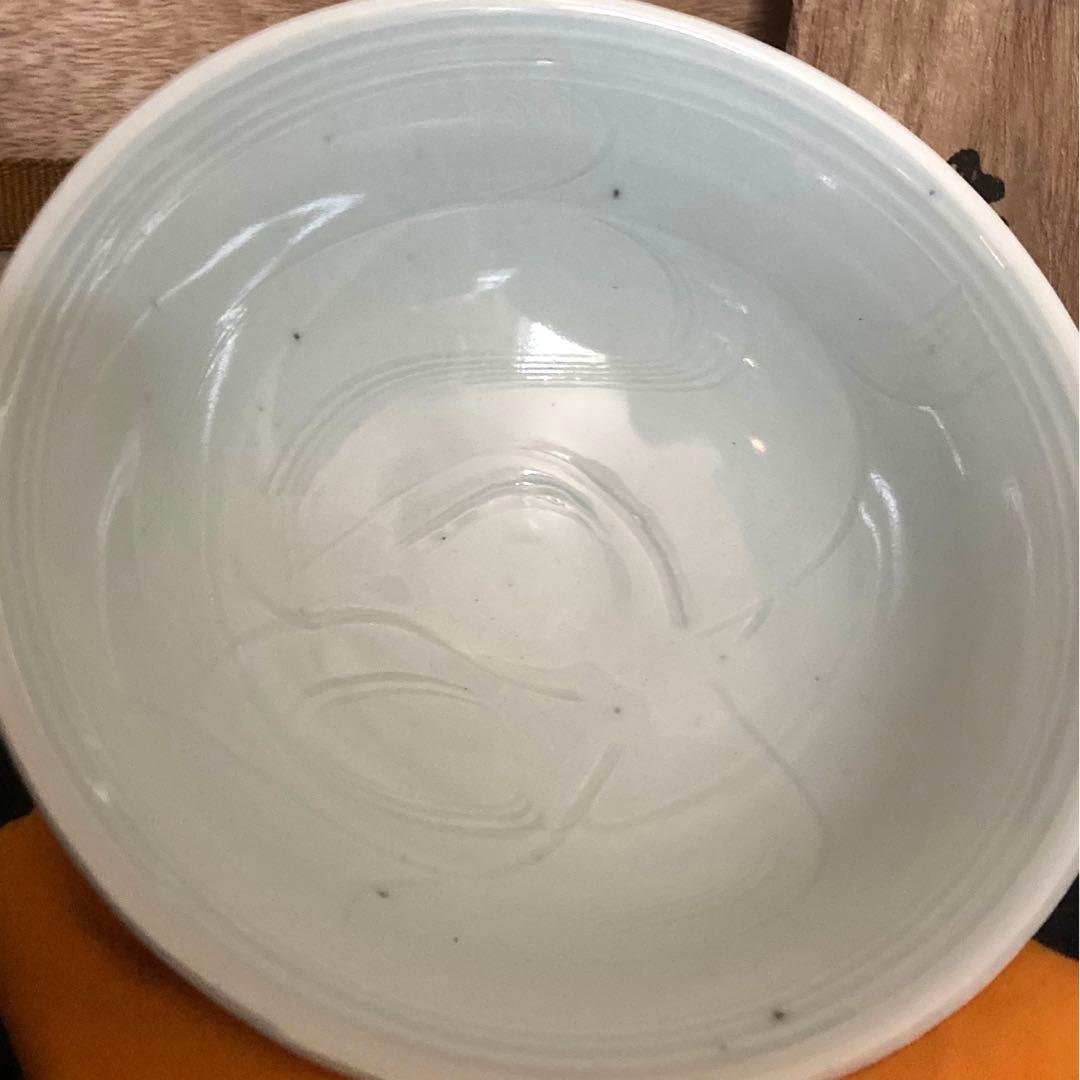 椋木英三造　白磁碗　茶道具　茶碗　河井寛次郎