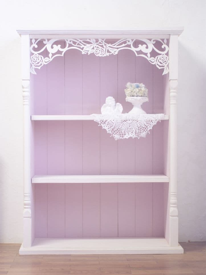 薔薇 ムニュムニュ シェルフ 本棚 シャビー フレンチシャビー