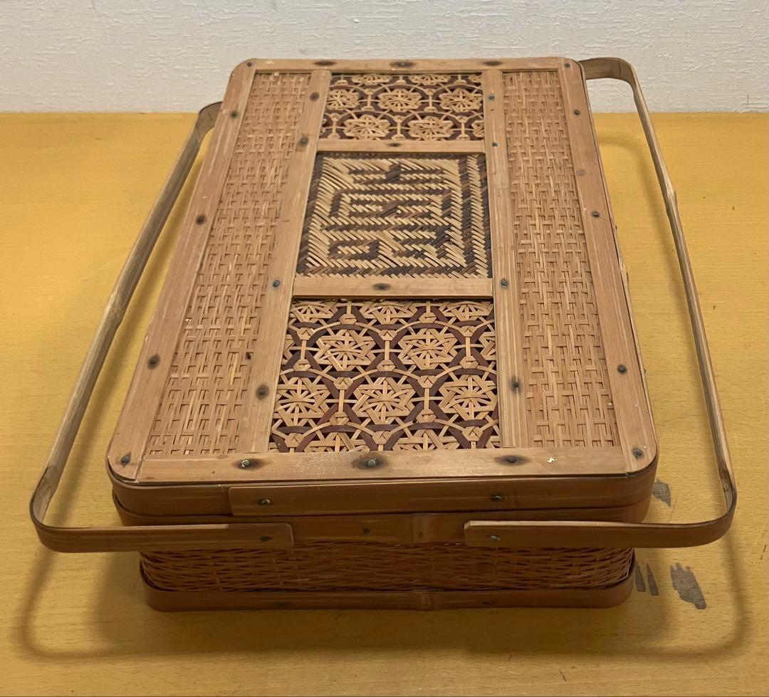 竹編み籠　竹編み　竹かご　竹籠　カゴ　小物入れ　竹細工