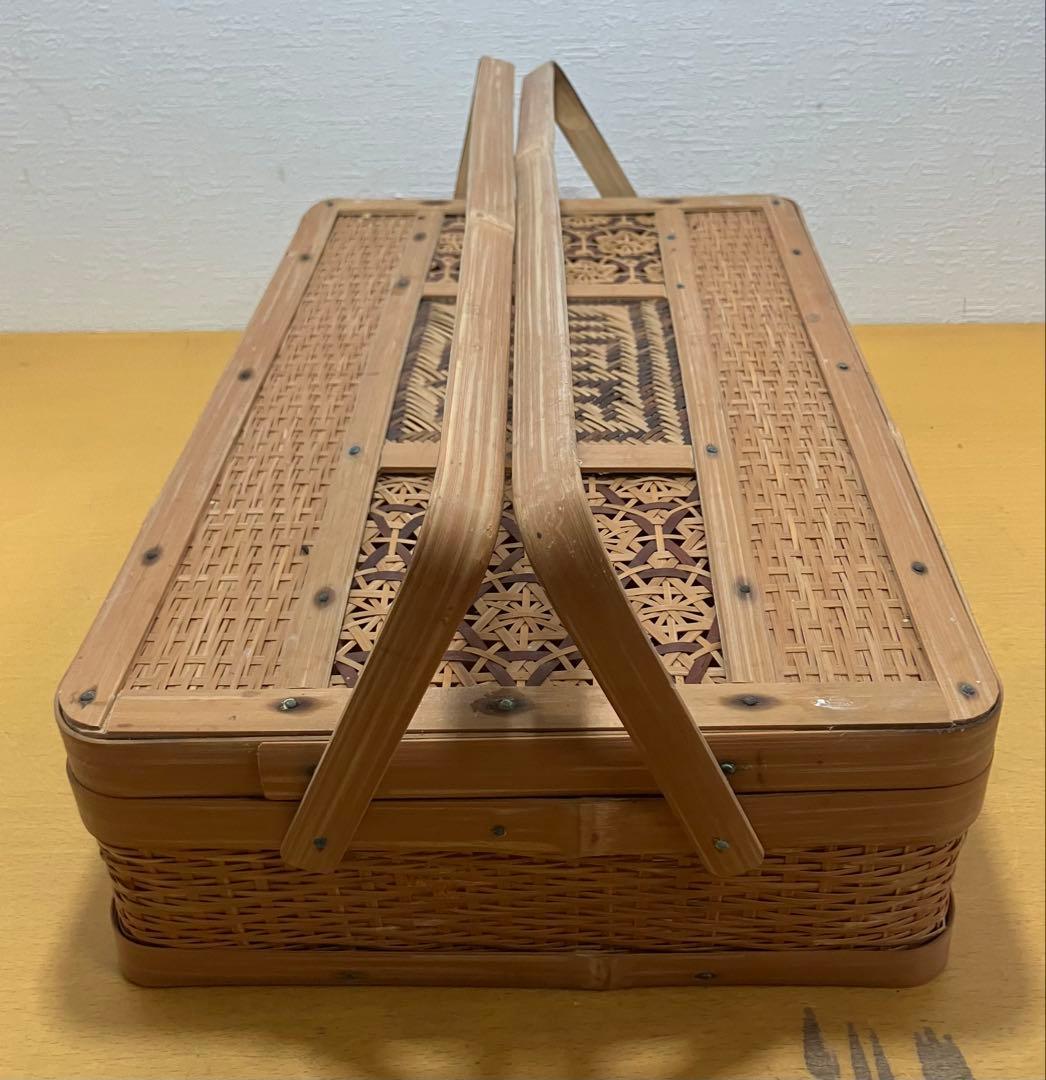 竹編み籠　竹編み　竹かご　竹籠　カゴ　小物入れ　竹細工