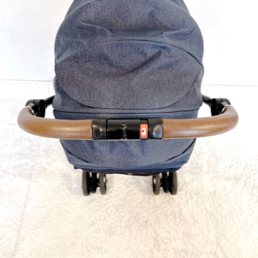 【美品】Aprica ラクーナビッテ ベビーカー 2022モデル レザー