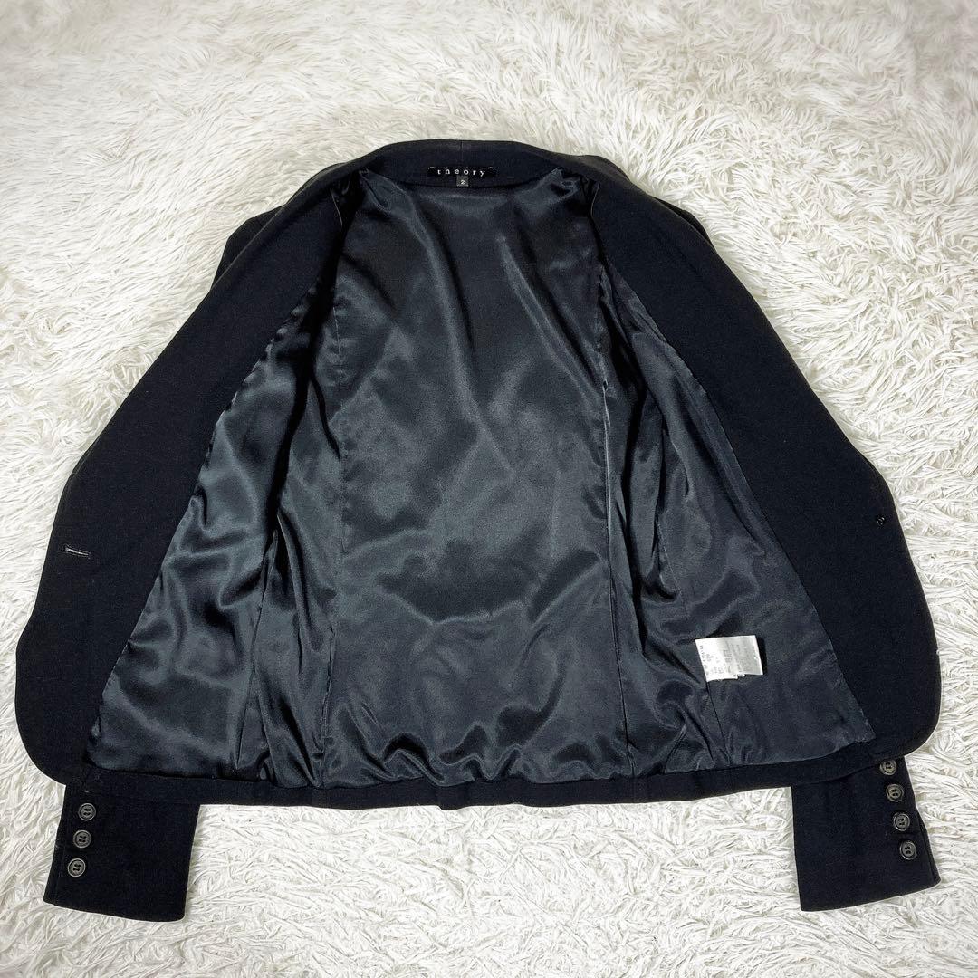 セオリー　セットアップスーツ　ストレッチ　フレア　ダークネイビー Mサイズ