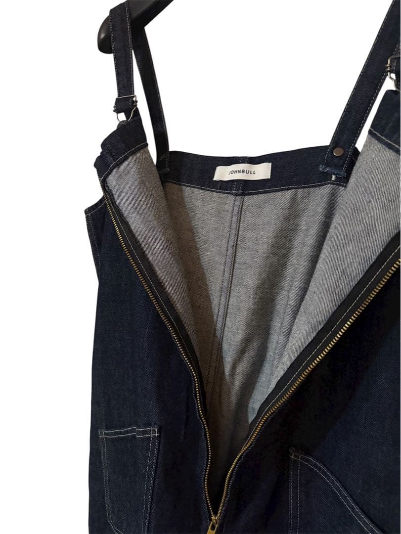 美品 ジョンブル JOHNBULL デニム チューブサロペット オーバーオール