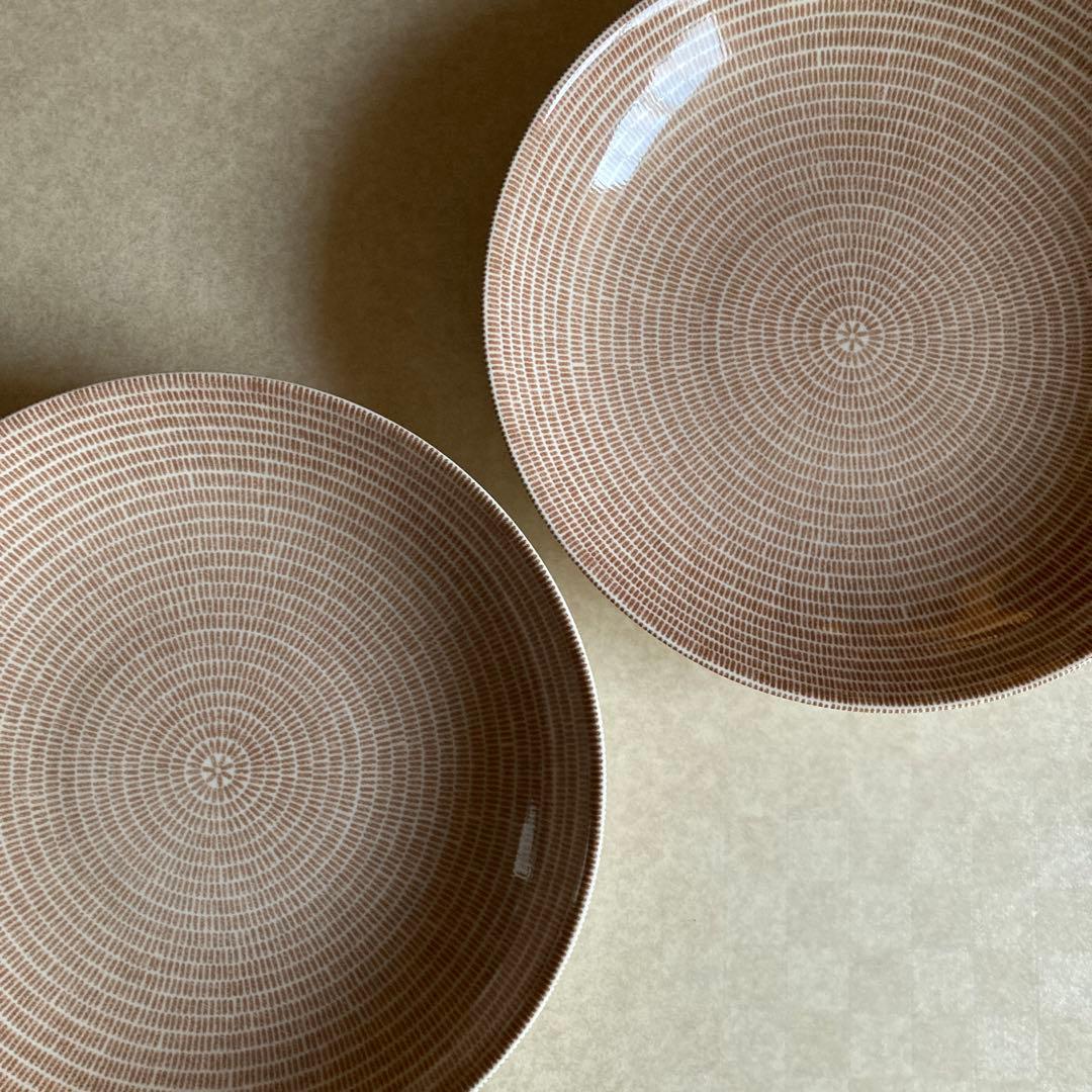 本日限定★アラビア 24h アベック 24cm パスタプレート 2枚 ブラウン