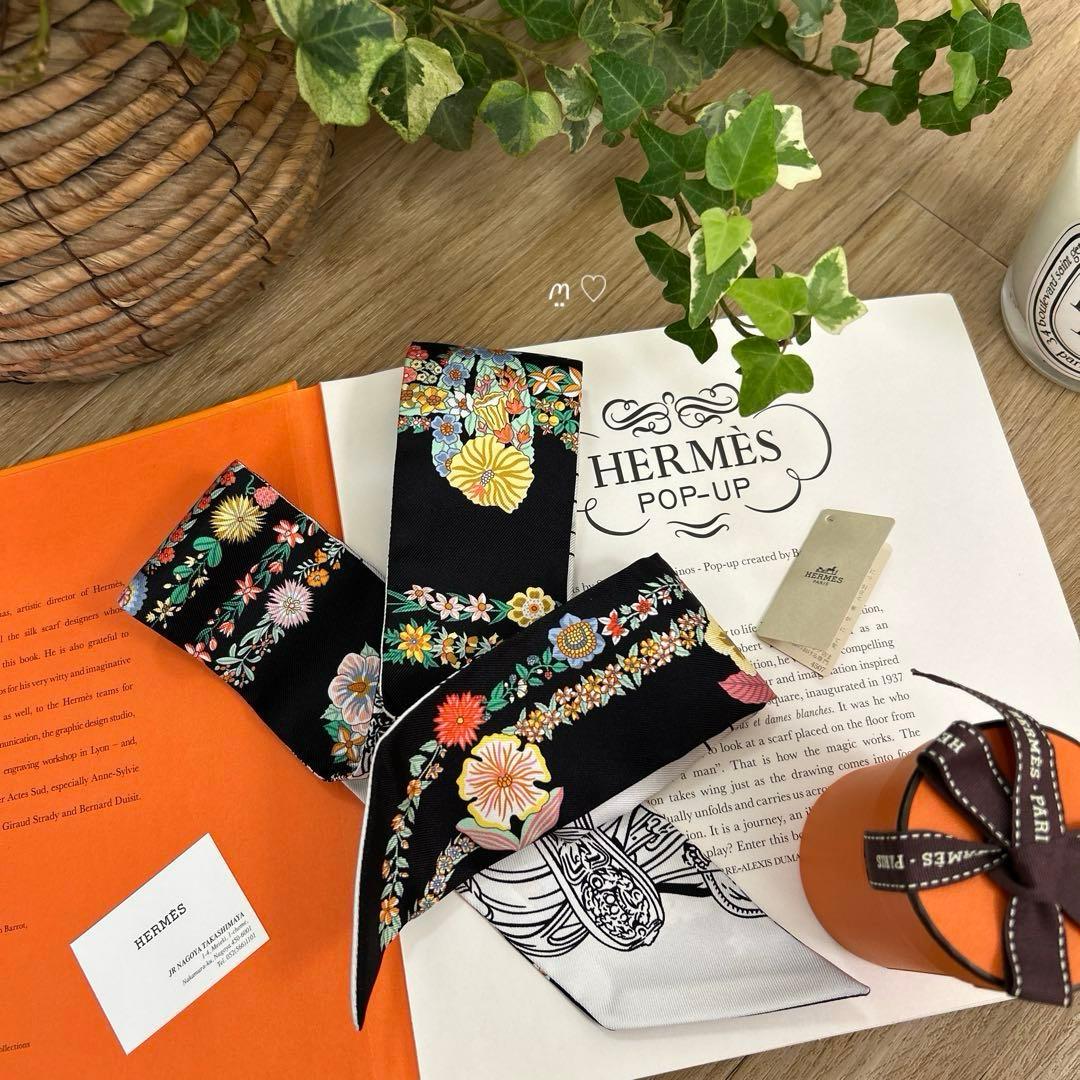 HERMES　エルメス　ツイリー　ブリッドドゥガラアンフルール　25SS　花柄