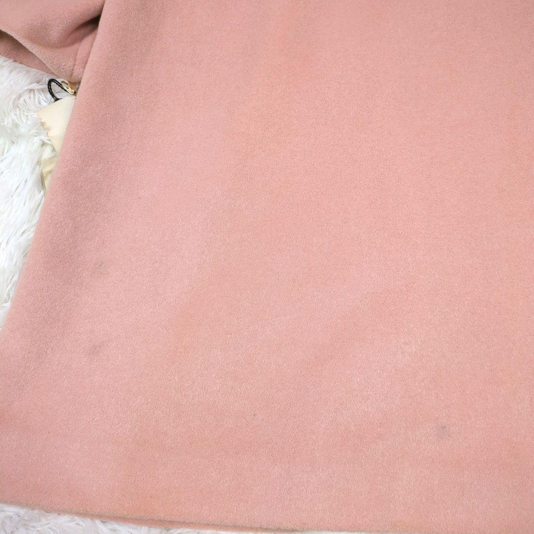 未使用品【M】バルマン　2way　アンゴラウール　バルマカーンコート　シルク