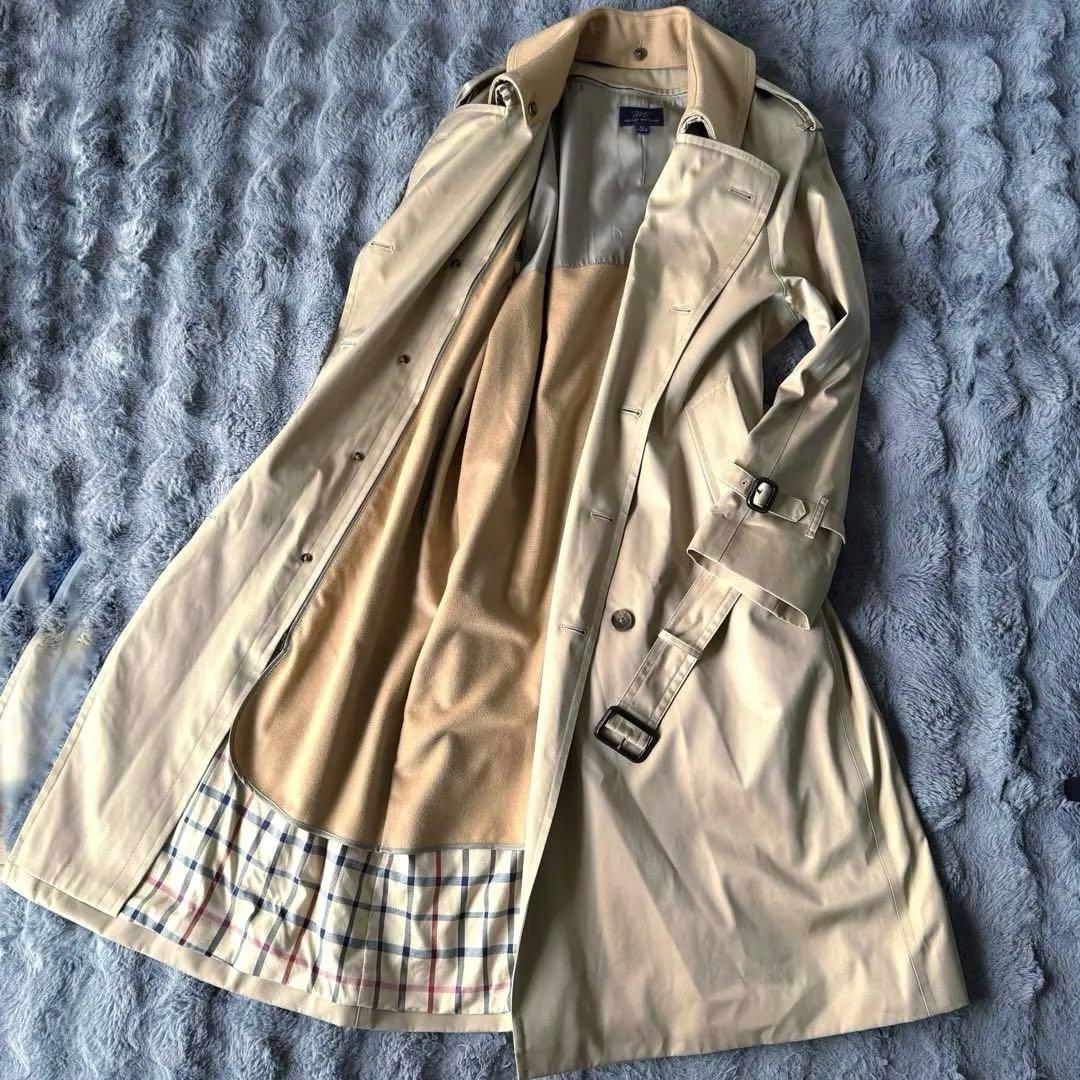 ブルックスブラザーズ トレンチコート カシミヤ ライナー チェック XL〜XXL