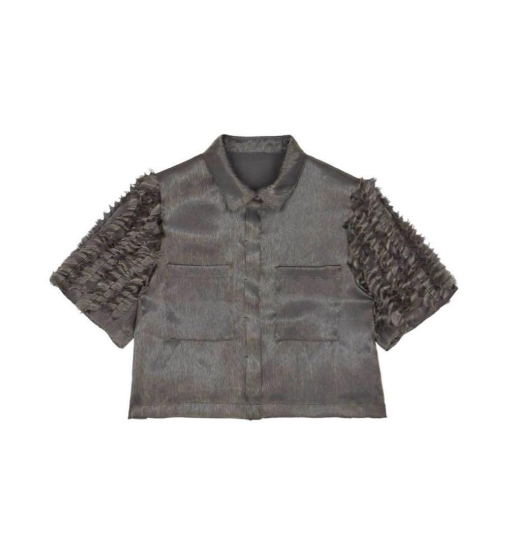 専用☆AMERI FRILL SLEEVE SHEER SHIRT