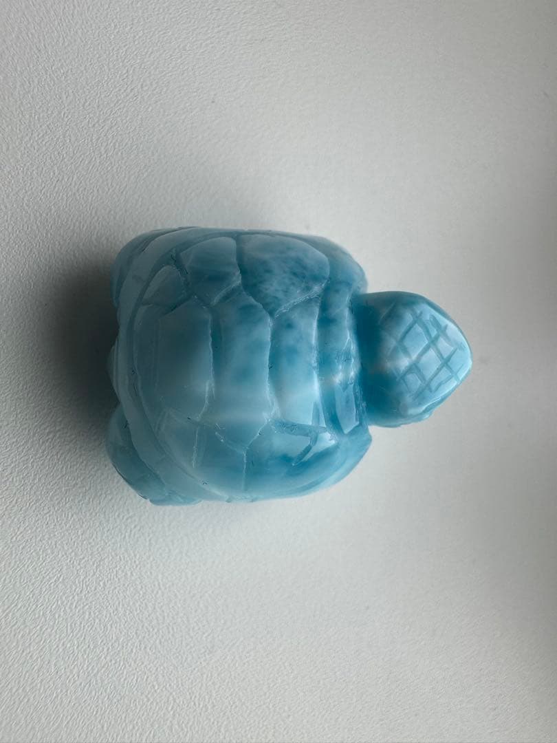 ラリマー　亀　ホヌ　タートル　置物　彫り物　彫物　ヒーリング効果抜群