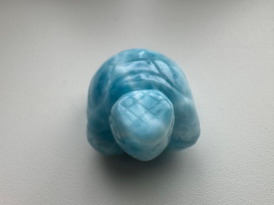 ラリマー　亀　ホヌ　タートル　置物　彫り物　彫物　ヒーリング効果抜群