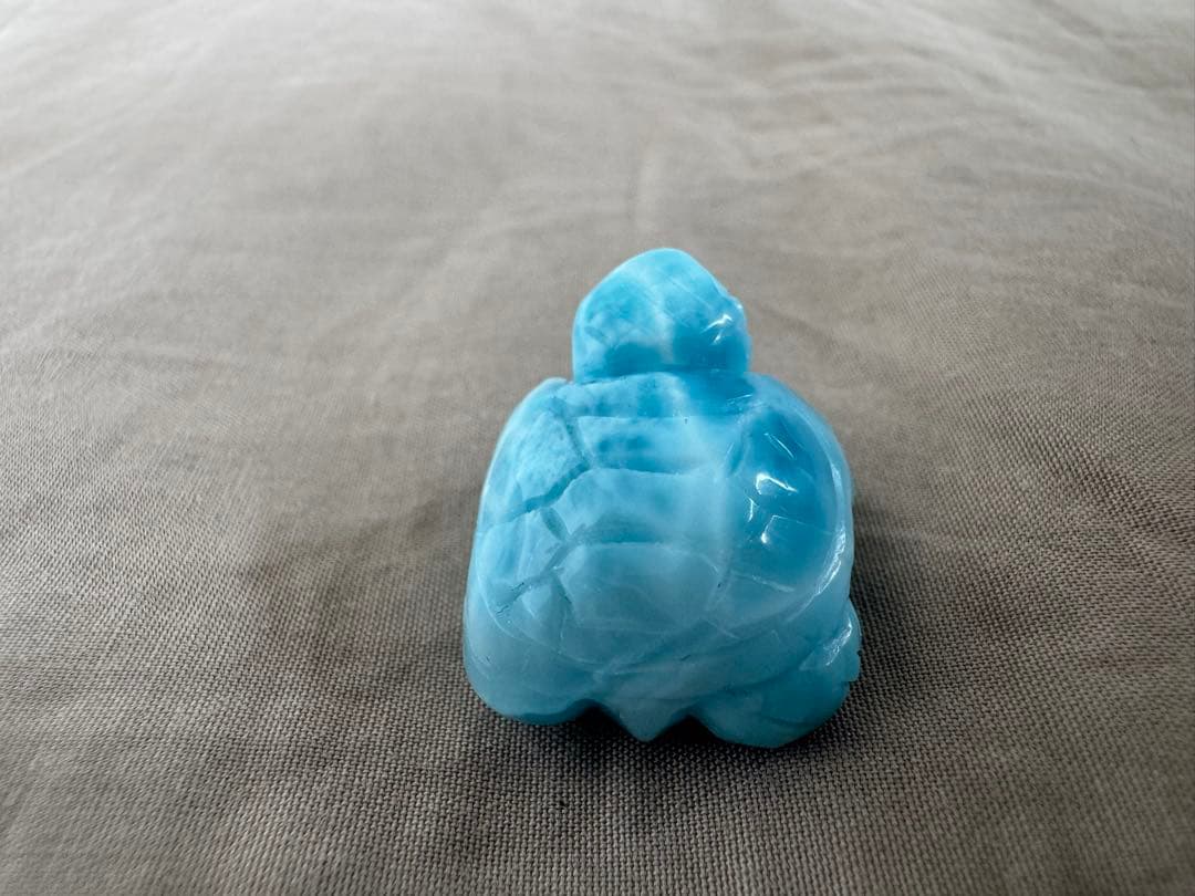 ラリマー　亀　ホヌ　タートル　置物　彫り物　彫物　ヒーリング効果抜群