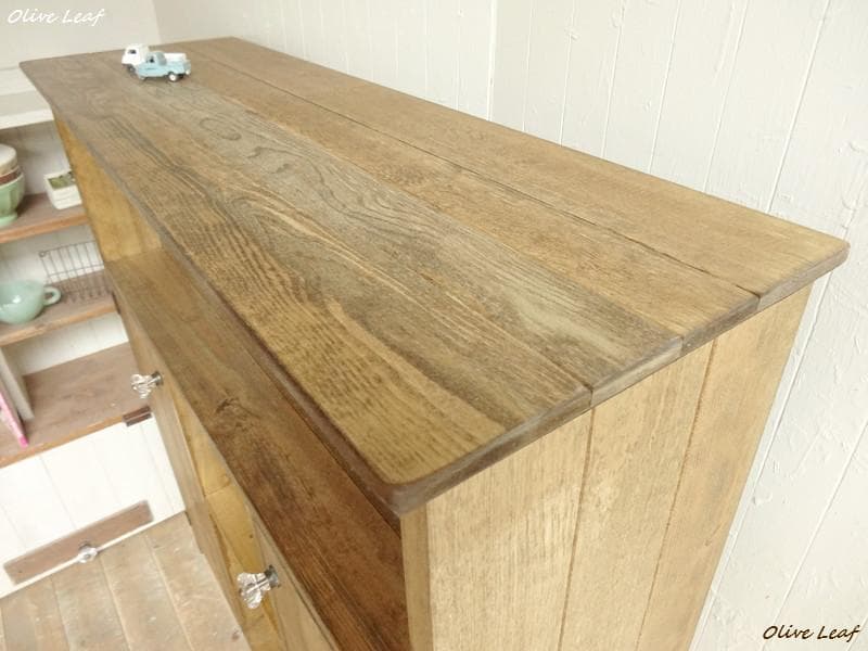 サイズオーダー可！２枚大扉キャビネット●ナチュラルブラウン天然木無垢材●受注製作