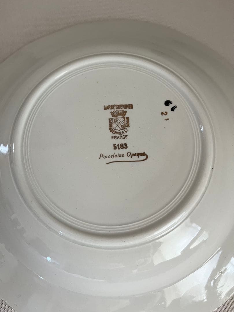 【フランス】Sarreguemines サルグミンヌ クルーズ皿 3点