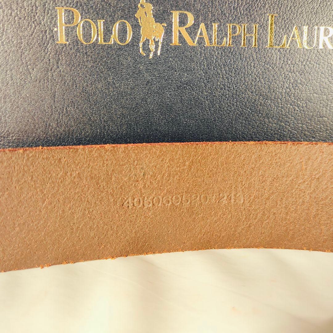 【未使用・極上イタリアンレザー】ポロラルフローレン　馬蹄ロゴ高級本革ドレスベルト