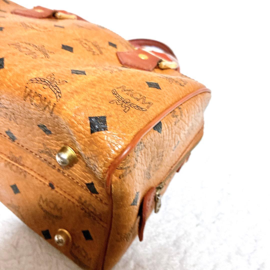 MCM エムシーエム ヴィセトス ミニボストンバッグ レザー 本革 ロゴ