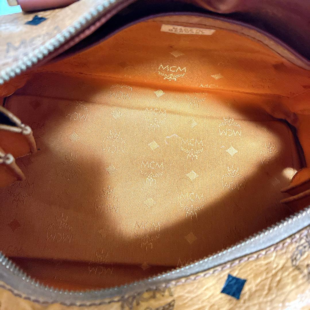 MCM エムシーエム ヴィセトス ミニボストンバッグ レザー 本革 ロゴ