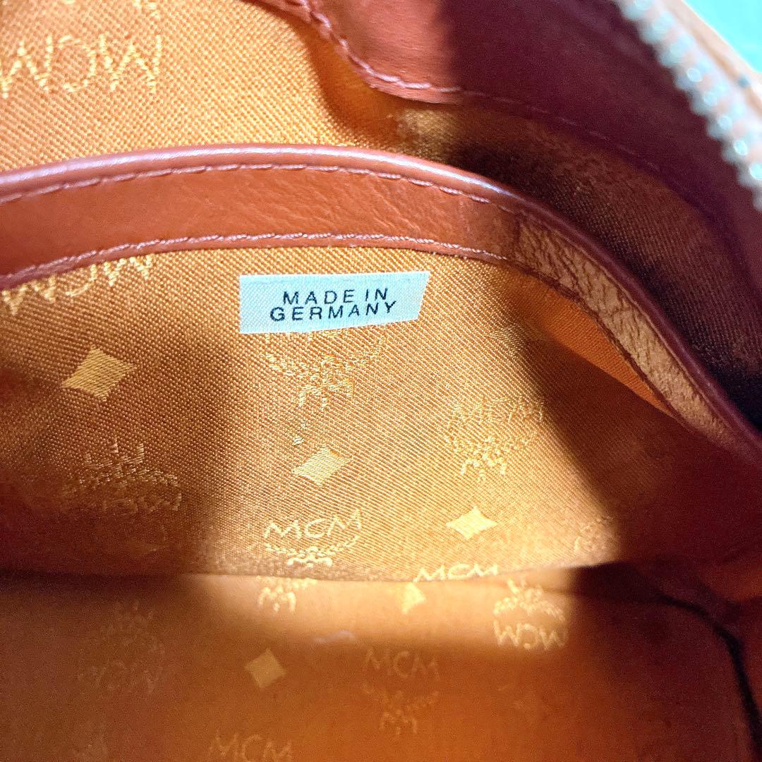 MCM エムシーエム ヴィセトス ミニボストンバッグ レザー 本革 ロゴ