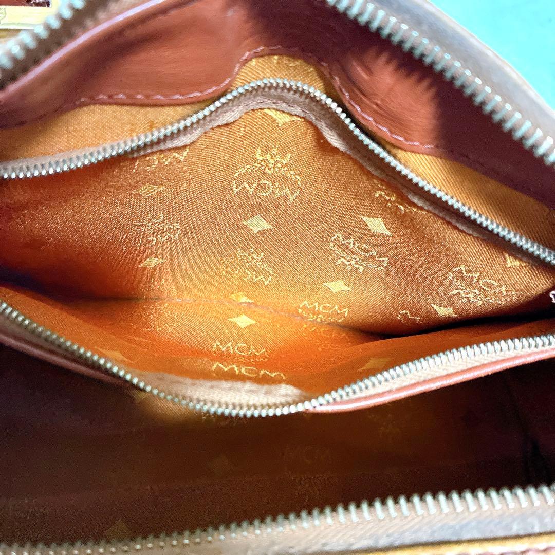 MCM エムシーエム ヴィセトス ミニボストンバッグ レザー 本革 ロゴ