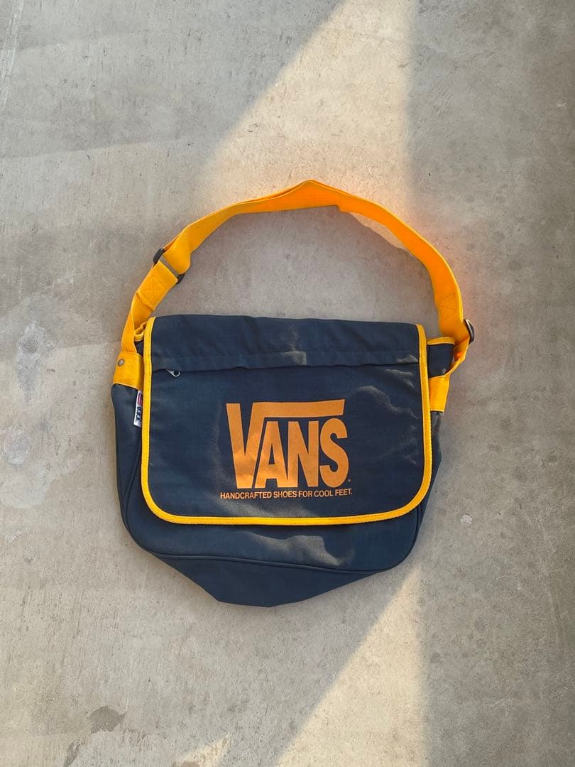 最終額【希少レア新品】90'sアメリカ製Vansショルダーバッグ ネイビー